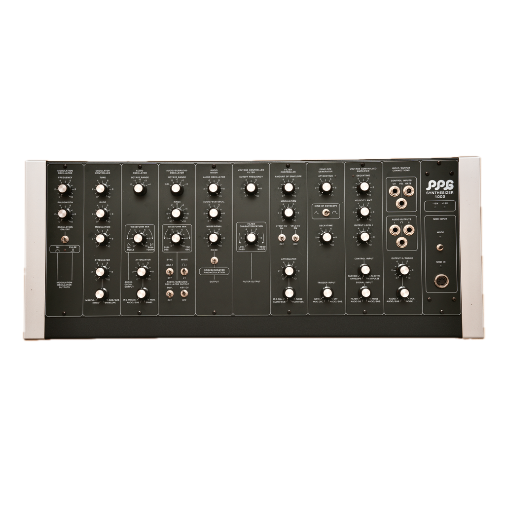 PPG 1002 Mk2 analog synthesizer in classic console housing